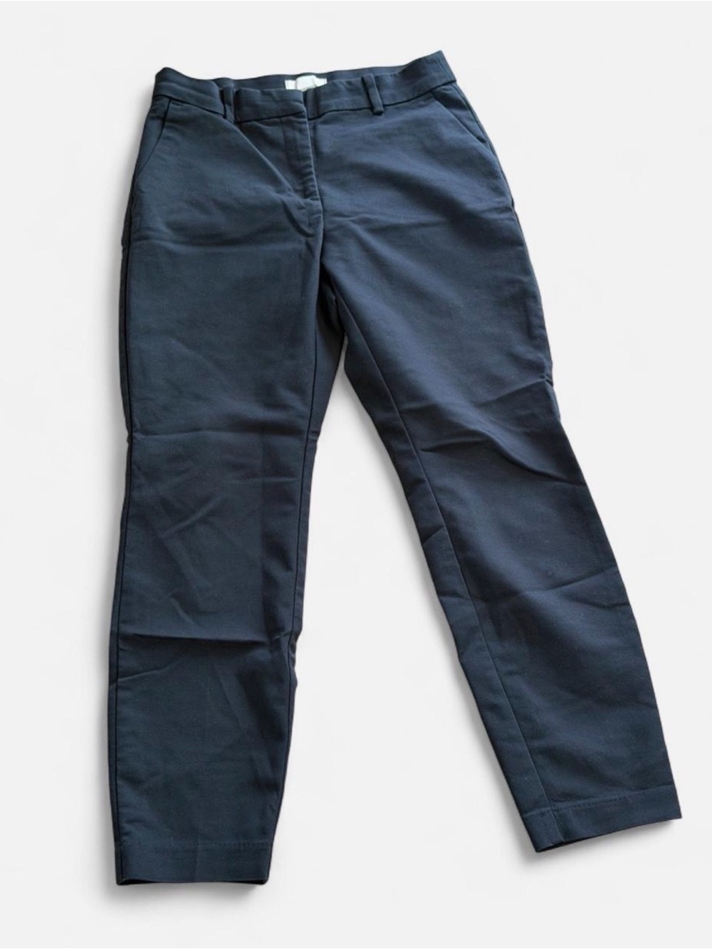 H&M Navy Straight-Leg Women's Pants